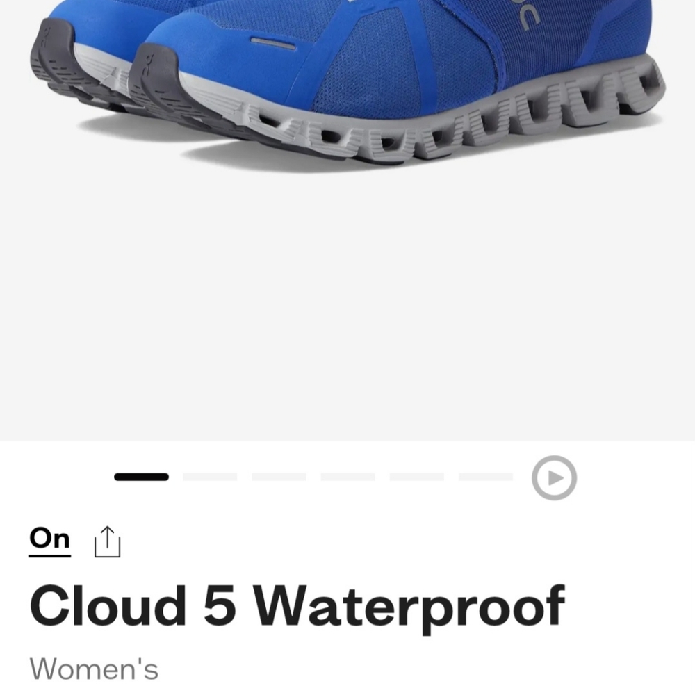 Womens on cloud waterproof